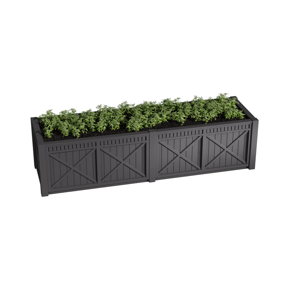 Модульная грядка Астра / готовый комплект - Серый - 2755x487x470